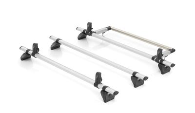 KammBar Pro Bundle: 3 Aluminium Bars, 1.6 m wide, Rear Roller, 4x Load Stops for Renault Trafic 14-On L1H2/L2H2 Twin
