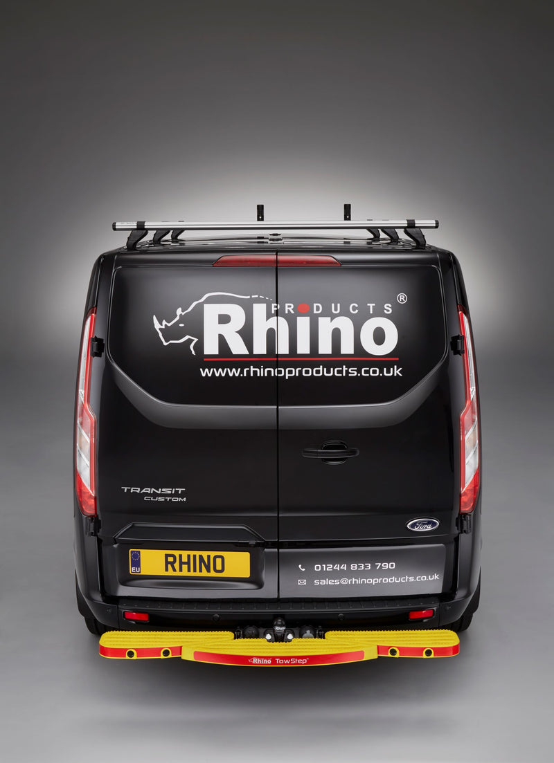 TowStep - Yellow - No Reversing Sensors, WB- ALL, Ht- ALL, Rear Door- ALL, Ford Transit Custom, 2013-Onwards