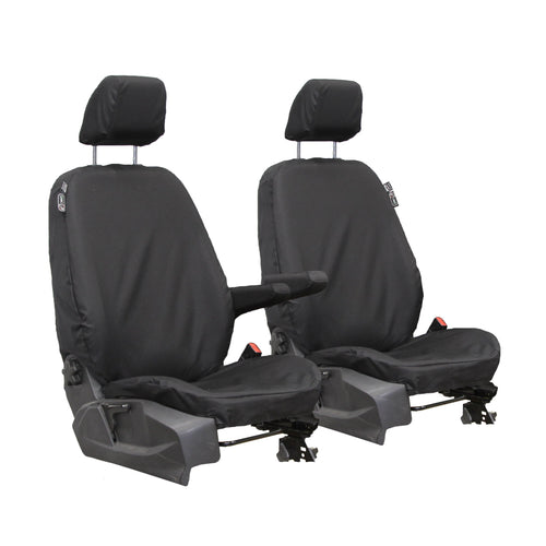 T&C Seat Covers - Ford Transit Connect Base (2013 Onwards) - Single And Single - Black