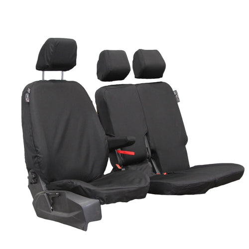 T&C Seat Covers - Ford Transit Connect Base (2013 Onwards) - Single And Double- Black