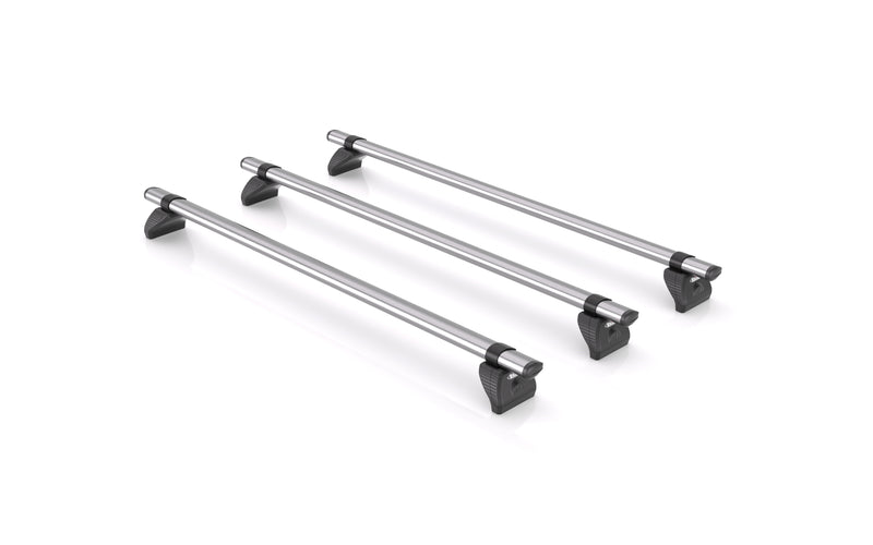 KammBar Fleet 3 Steel Bars, 1.1 m wide for Volkswagen Caddy 10-15 L1H1/L2H1 Tailgate/Twin