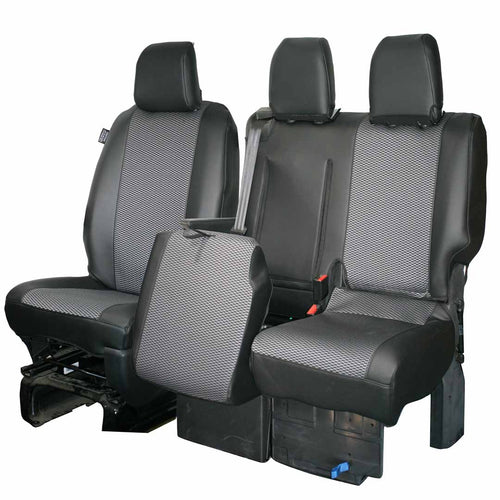 T&C Seat Covers - Luxury - Vauxhall Vivaro (2019 Onwards) - Single And Folding Double Front Set