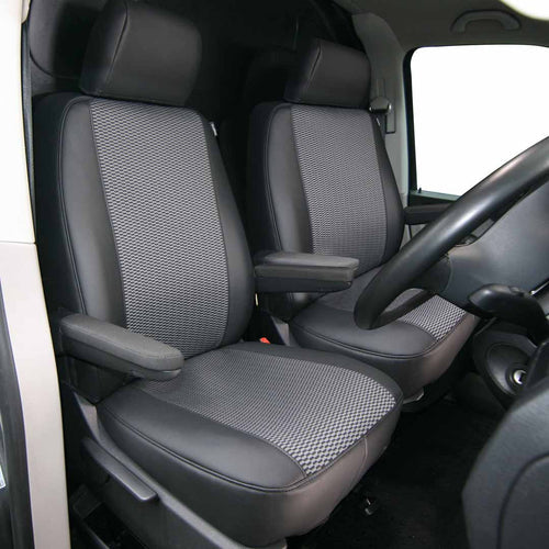 T&C Seat Covers - Luxury - Ford Transit Custom - Single + Single Set