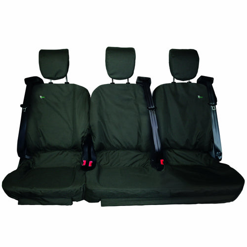 T&C Seat Covers - Ford Tourneo Custom Zetec - Third Row 3 Seat Set - Single + Double