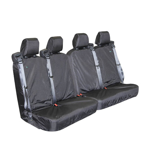 T&C Seat Covers - Ford Transit (2014 Onwards) Crew - Black