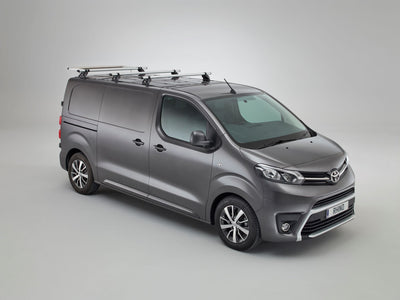 KammBar Pro Bundle: 3 Aluminium Bars, 1.4 m wide, Rear Roller, 4x Load Stops for Toyota Proace City 20-On L2H1 Twin