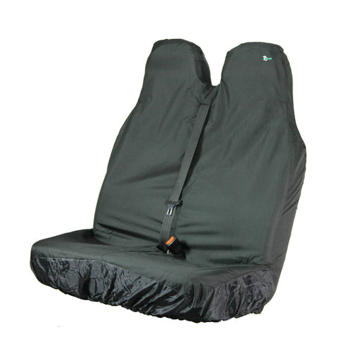 T&C Front Seat Covers - Van Double - Black