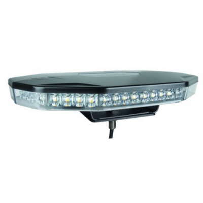 Van Master 10-30V 345mm R65 1 Bolt Amber Low Profile LED Mini Lightbar