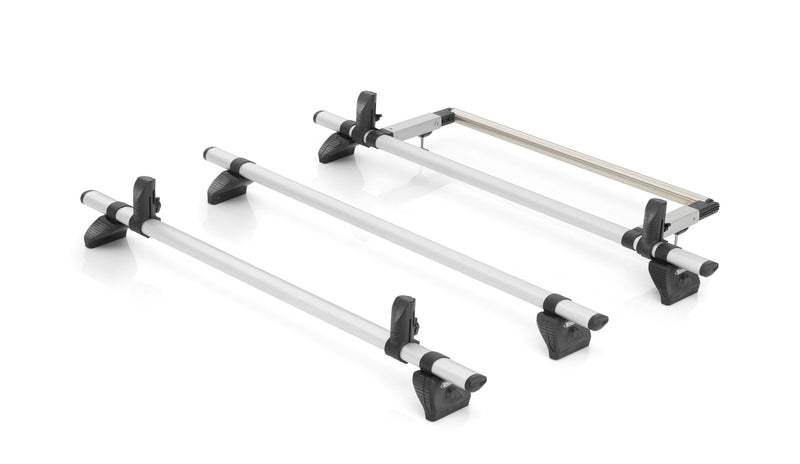 KammBar Pro Bundle: 3 Aluminium Bars, 1.2 m wide, Rear Roller, 4x Load Stops for Ford Transit Custom 13-On L1H2/L2H2 Twin