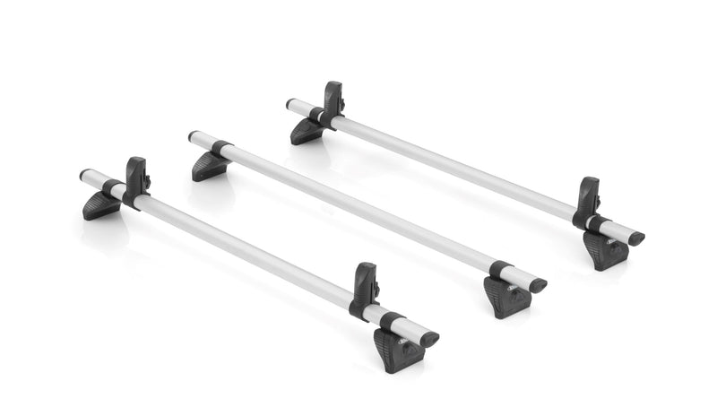 KammBar Pro 3 Aluminium Bars, 1.6 m wide for Renault Trafic 14-On L1H1/L2H1 Tailgate/Twin